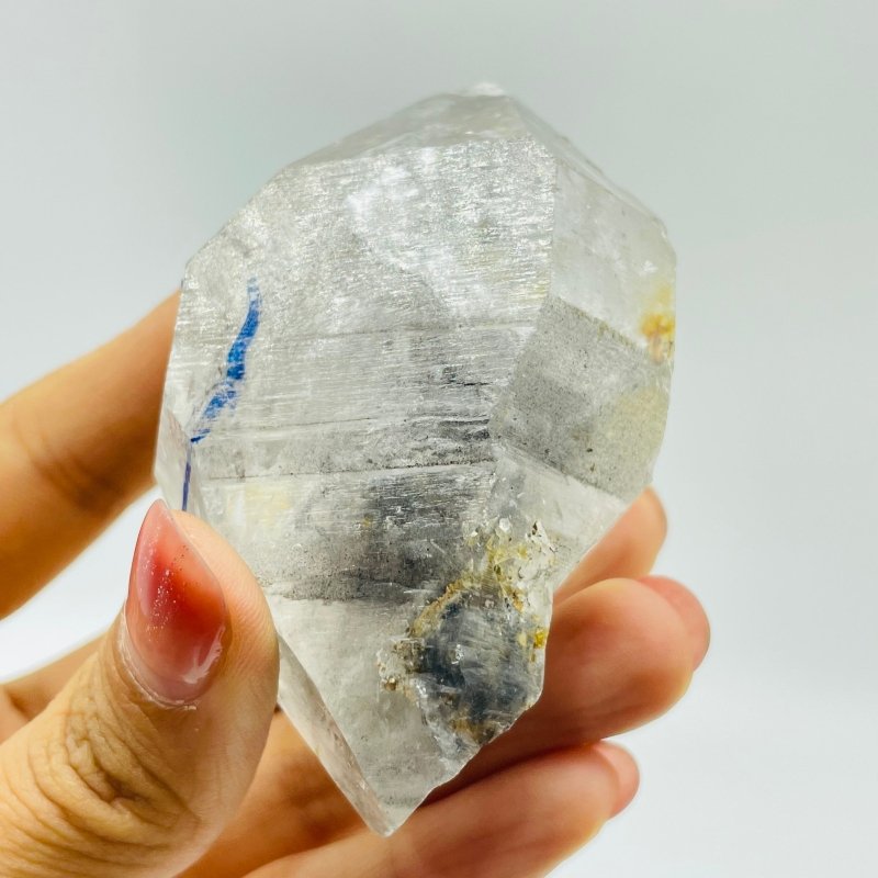 A83 Big Bubble Polished Enhydro Quartz Point -Wholesale Crystals
