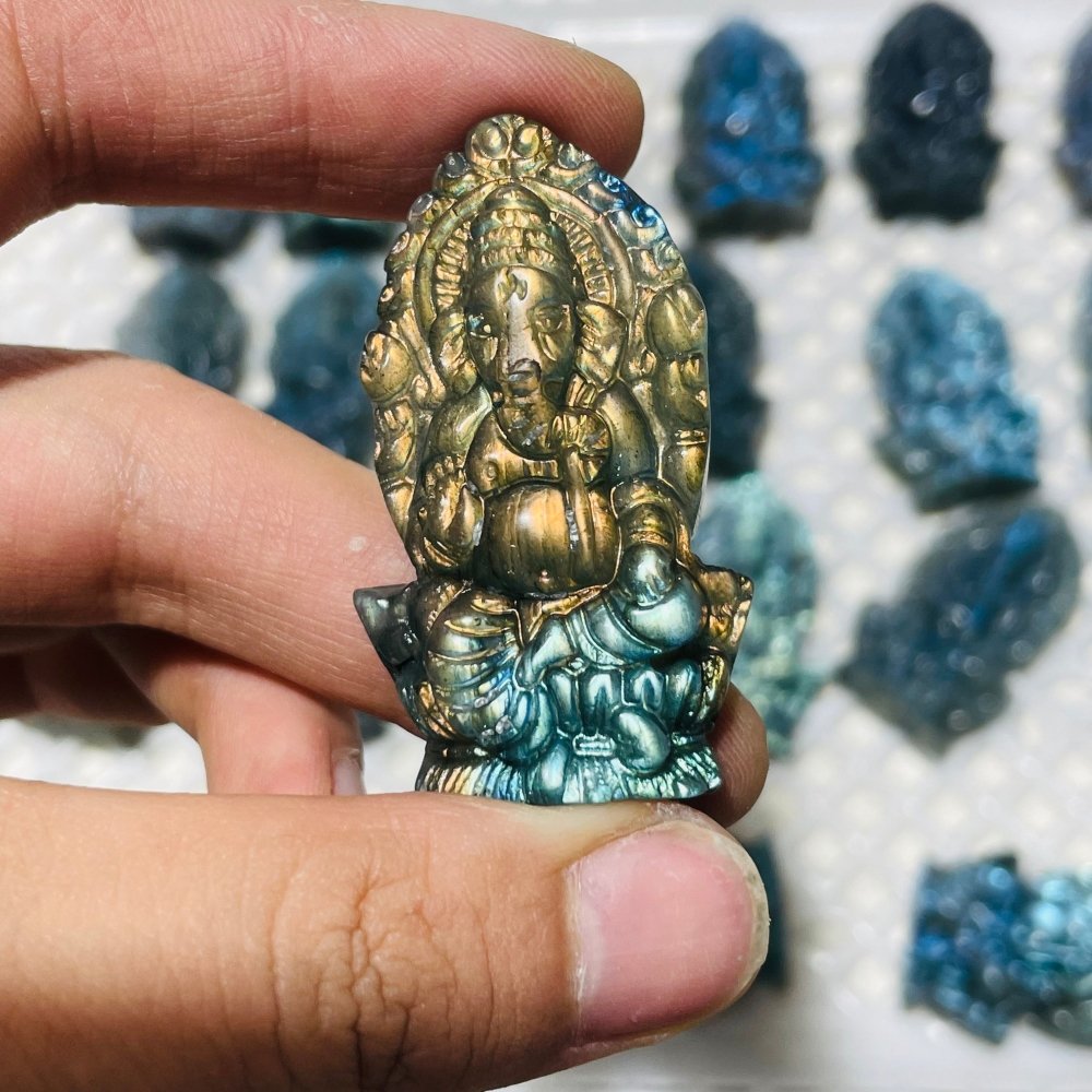 High Quality Labradorite Ganesha Carving Wholesale -Wholesale Crystals