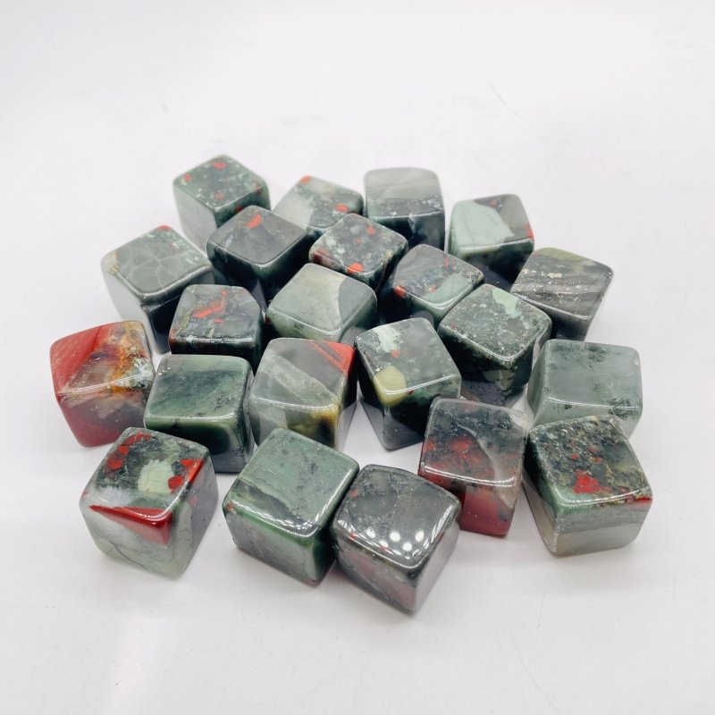 Africa Blood Stone Cube Tumbled Wholesale -Wholesale Crystals