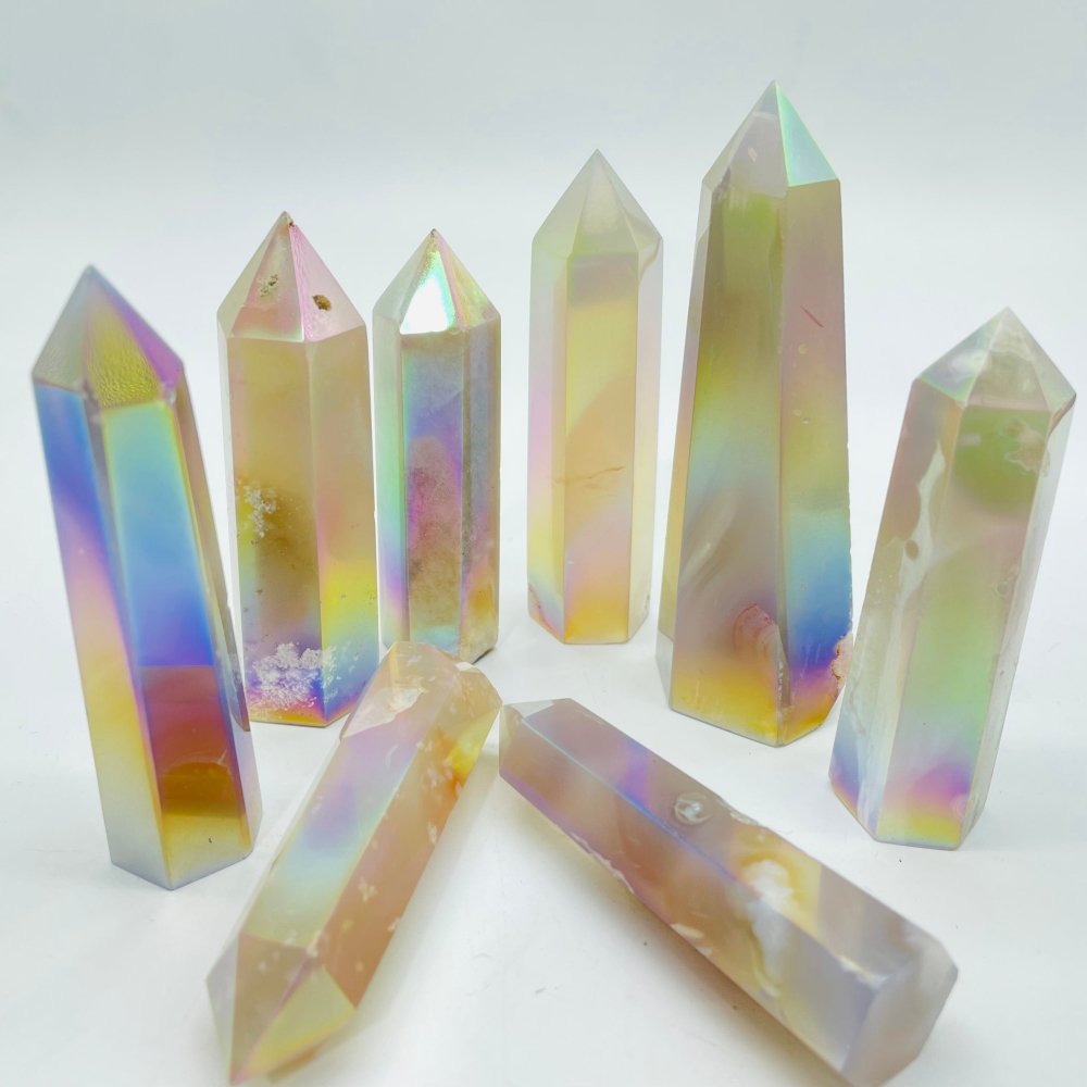 Agate Aura Tower Point Wholesale -Wholesale Crystals