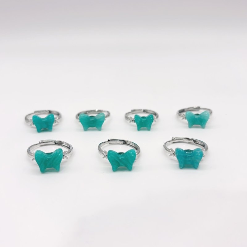 Amazonite Bow Tie Crystal Ring Wholesale -Wholesale Crystals