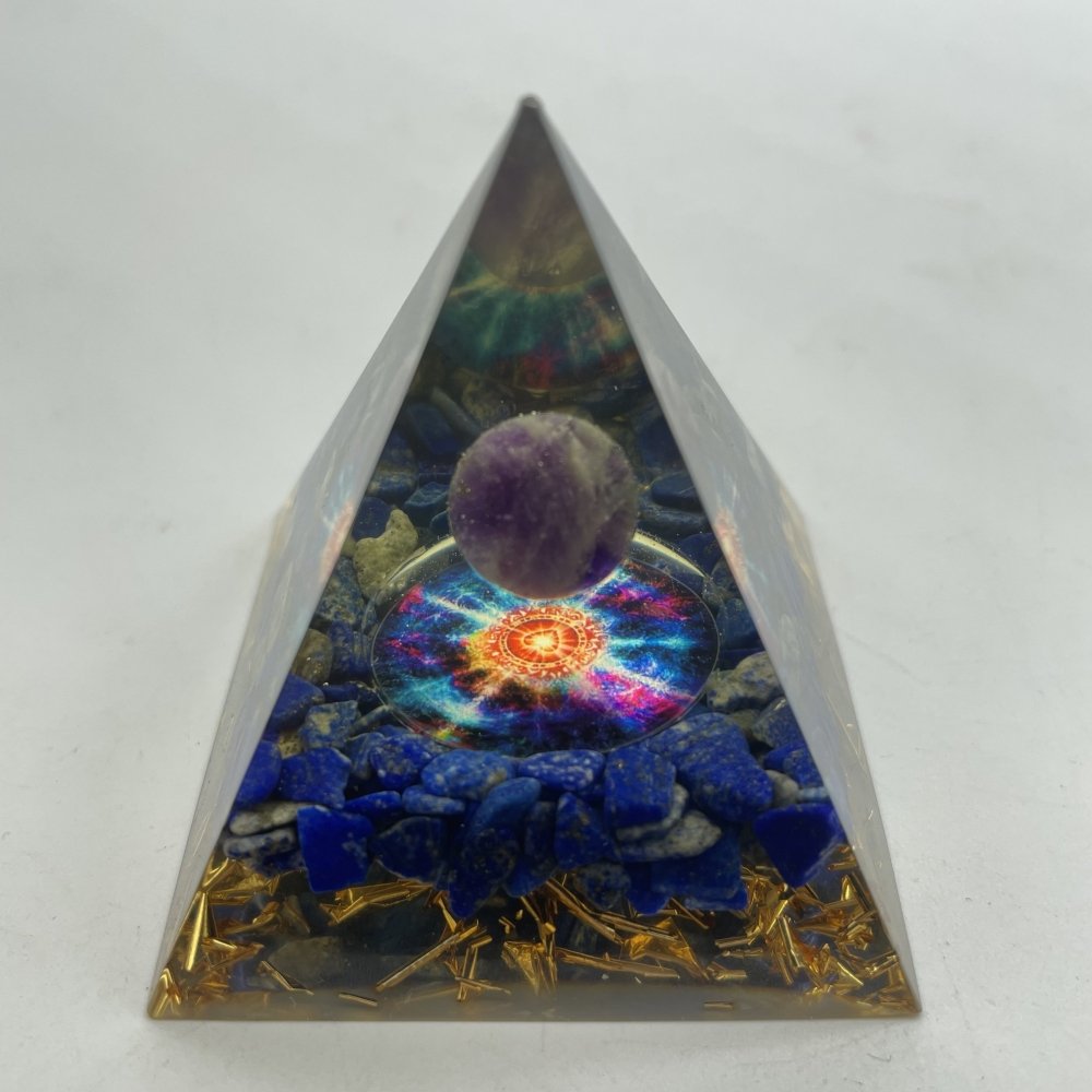 Amethyst Lapis Lazuli Orgone Pyramid Wholesale -Wholesale Crystals