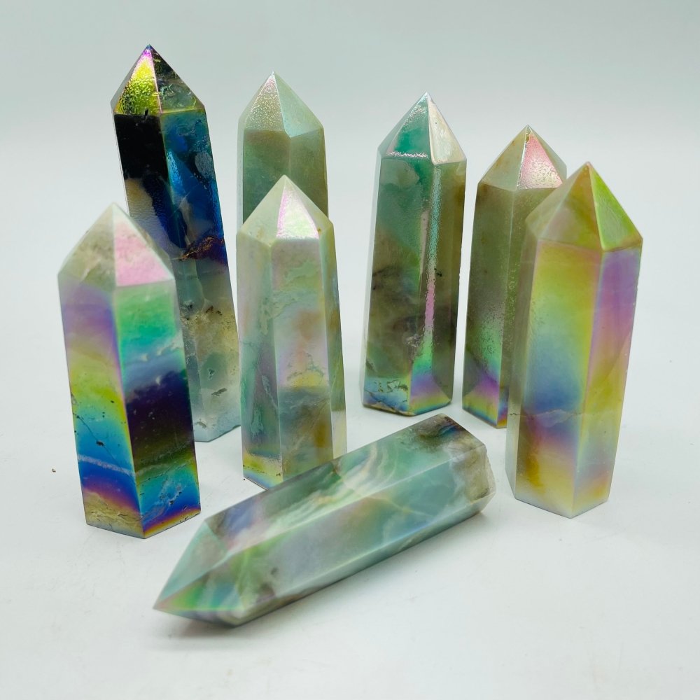 Aura Caribblean Calcite Point Tower Wholesale -Wholesale Crystals