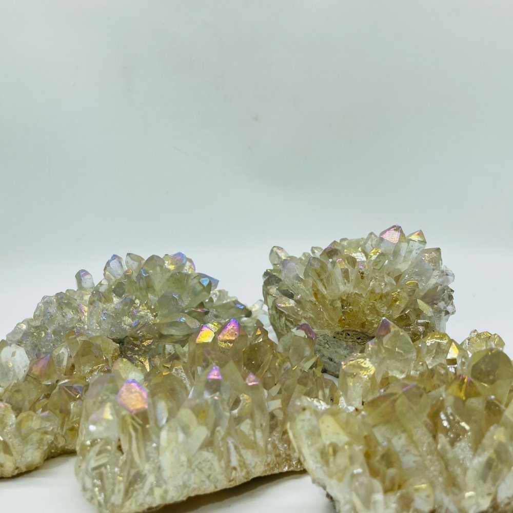 Aura Clear Quartz Crystal Cluster Wholesale -Wholesale Crystals