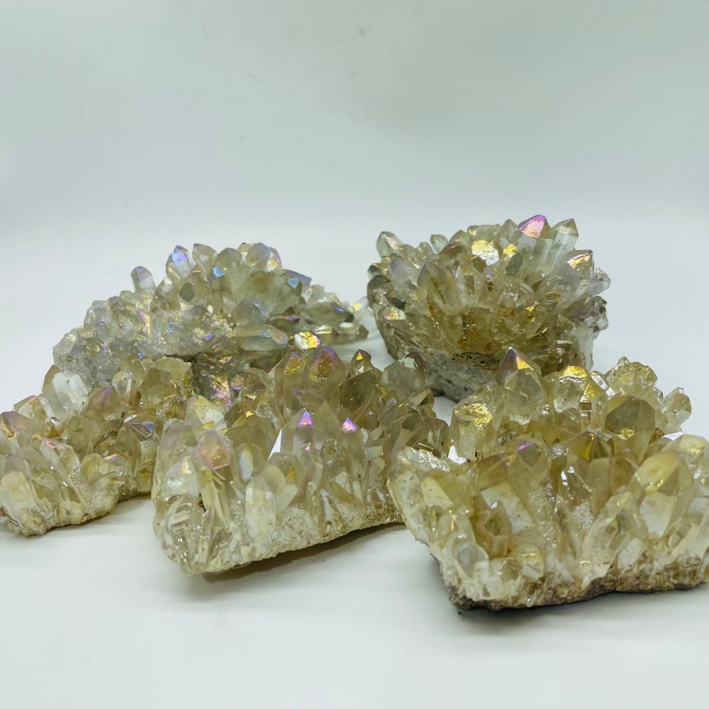 Aura Clear Quartz Crystal Cluster Wholesale -Wholesale Crystals