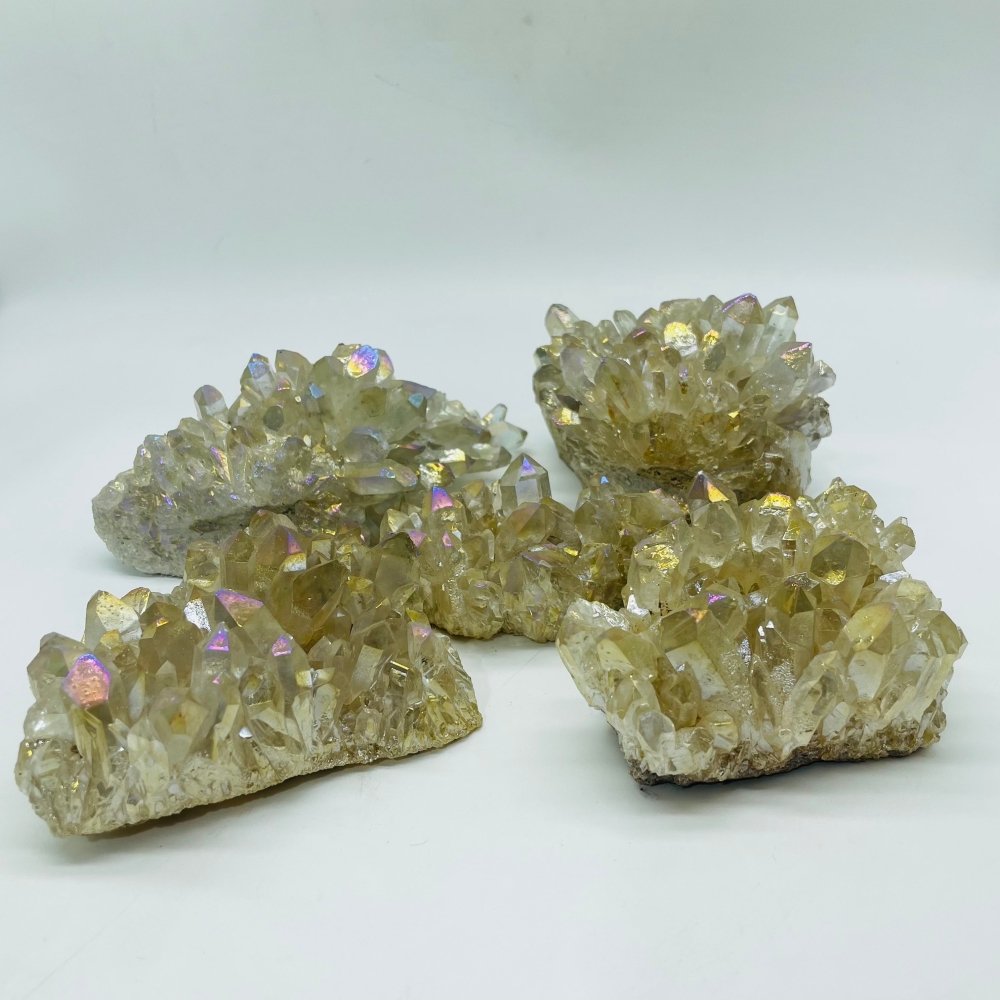 Aura Clear Quartz Crystal Cluster Wholesale -Wholesale Crystals