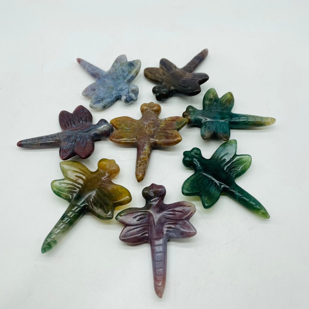 Ocean Jasper Dragonfly Carving Wholesale -Wholesale Crystals