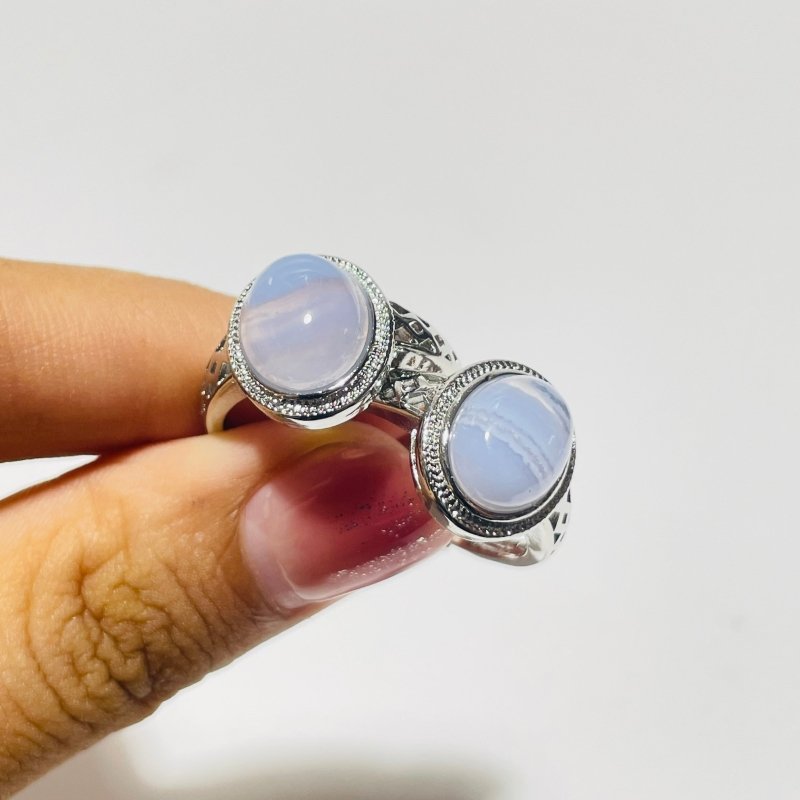 Beautiful Blue Lace Agate Ring Wholesale -Wholesale Crystals