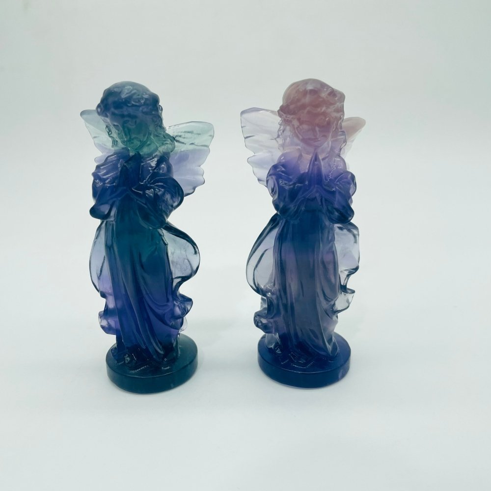 Beautiful Fluorite Angel Carving Wholesale -Wholesale Crystals