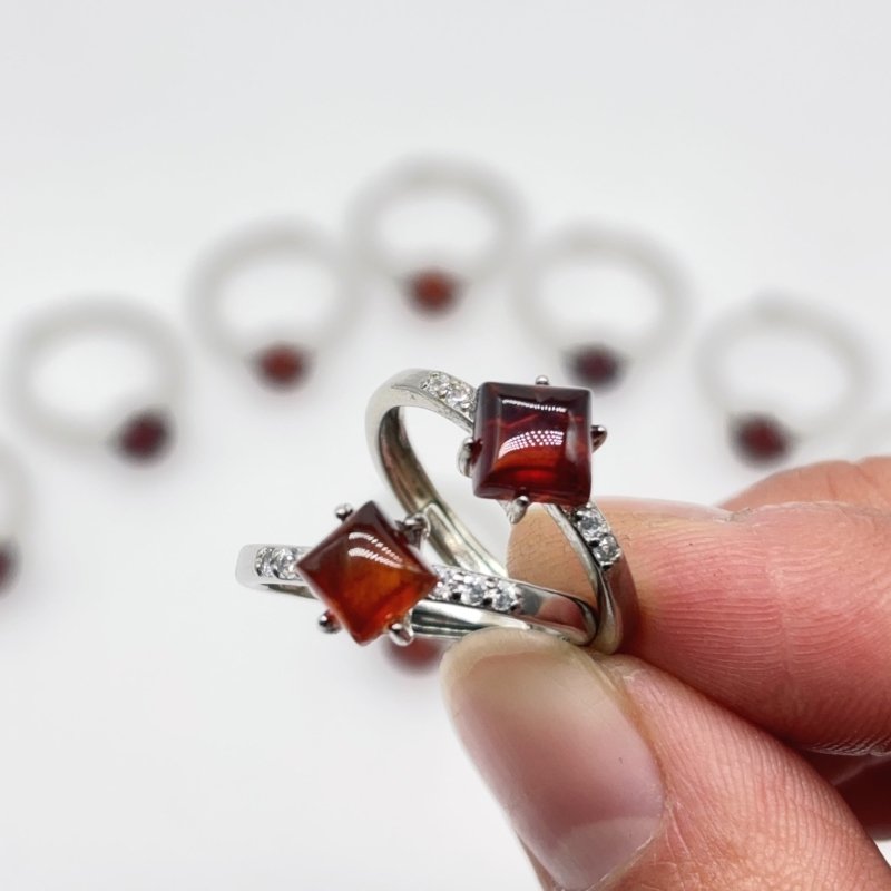 Beautiful Garnet Rhombus Ring Wholesale -Wholesale Crystals