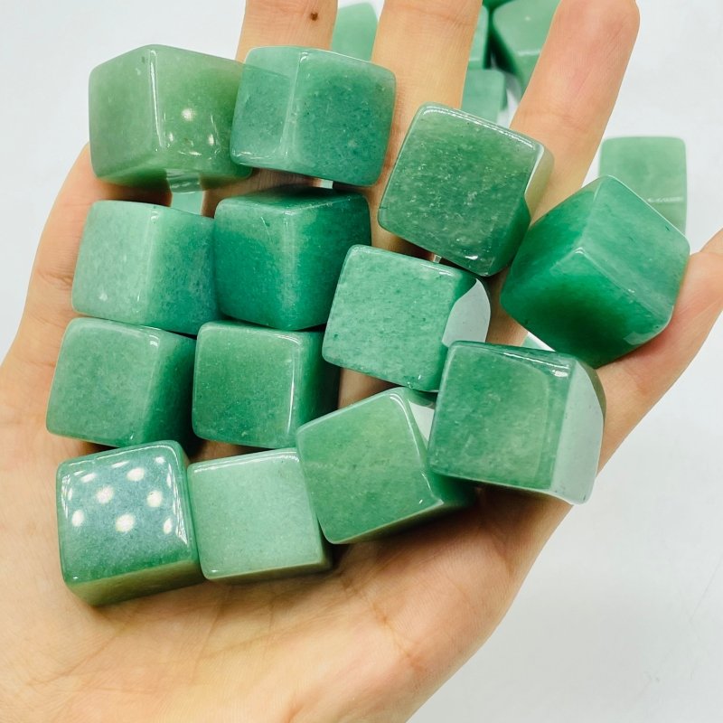 Beautiful Green Aventurine Cube Tumbled Wholesale -Wholesale Crystals