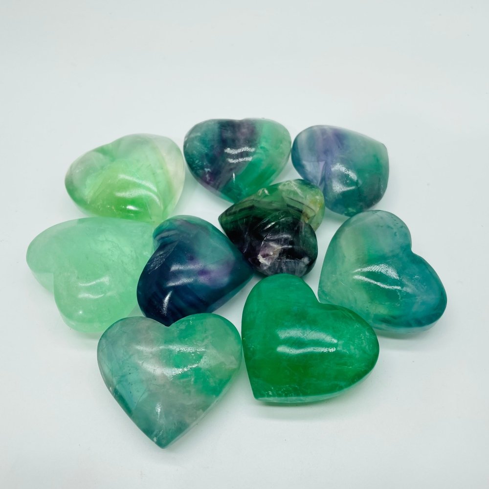 Beautiful Green Fluorite Heart Wholesale -Wholesale Crystals