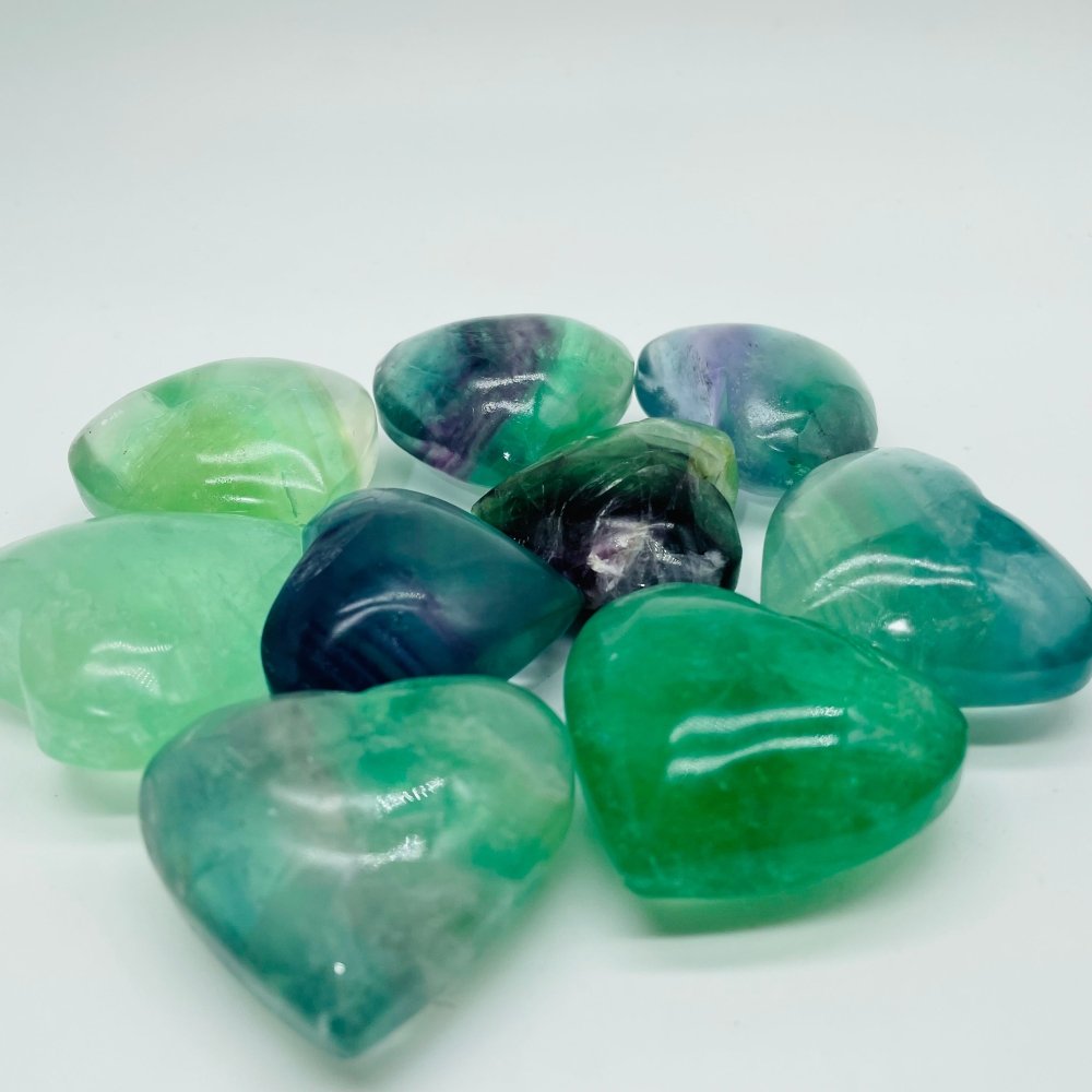 Beautiful Green Fluorite Heart Wholesale -Wholesale Crystals