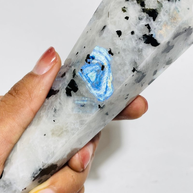 Beautiful India Moonstone Large Point Magic Wand Scepter Wholesale -Wholesale Crystals