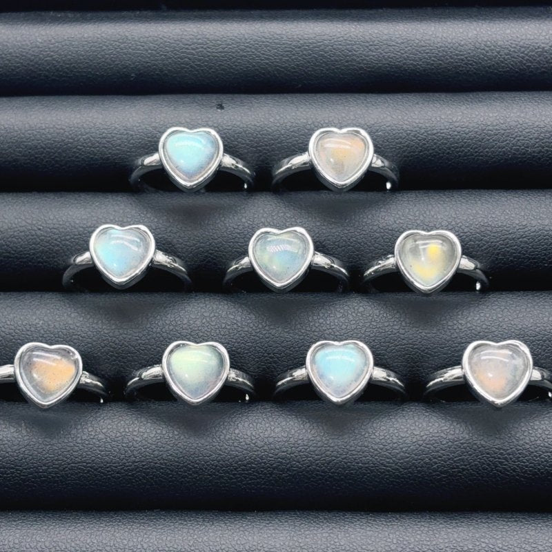 Beautiful Labradorite Heart Ring Wholesale -Wholesale Crystals