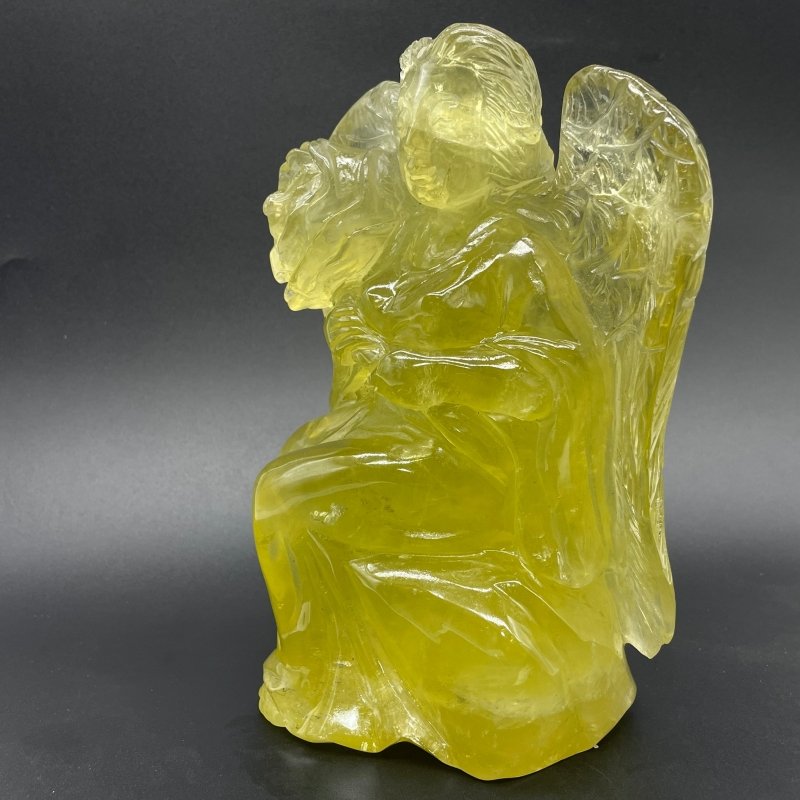 Beautiful Large Citrine Angel Goddess Carving -Wholesale Crystals