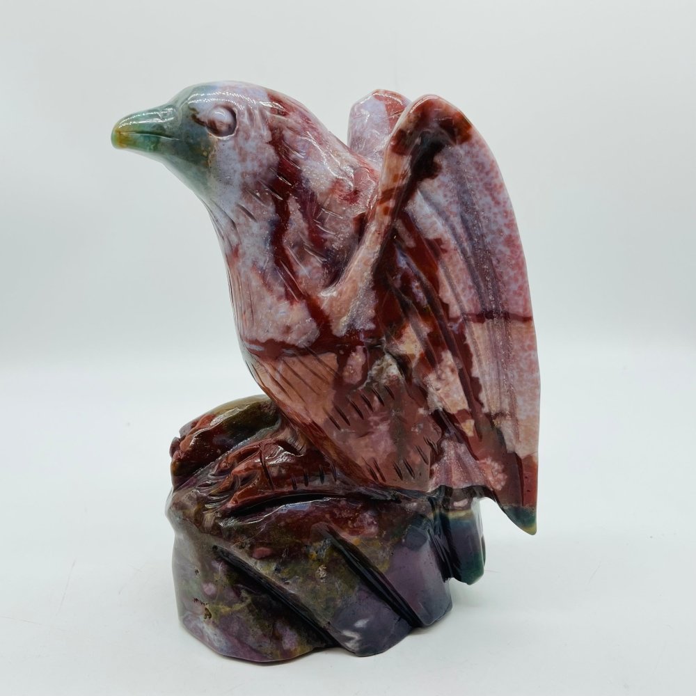 Beautiful Large Ocean Jasper Bird Carving -Wholesale Crystals