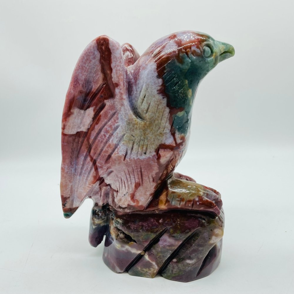 Beautiful Large Ocean Jasper Bird Carving -Wholesale Crystals