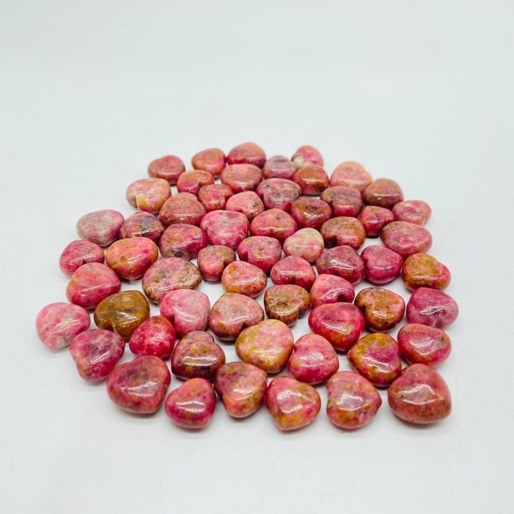 Beautiful Mini Rhodonite Heart DIY Pendant Wholesale -Wholesale Crystals