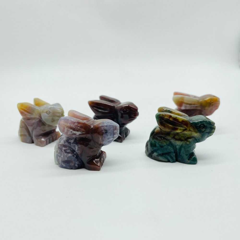 Beautiful Ocean Jasper Rabbit Carving Wholesale -Wholesale Crystals