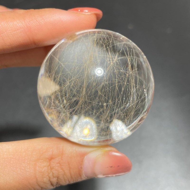 Beautiful Rutile Mixed Garden Quartz Sphere -Wholesale Crystals