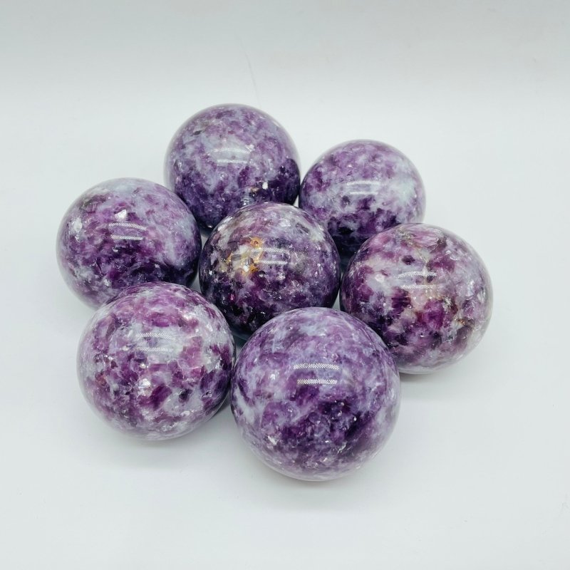 Beautiful Spark Lepidolite Spheres Wholesale -Wholesale Crystals