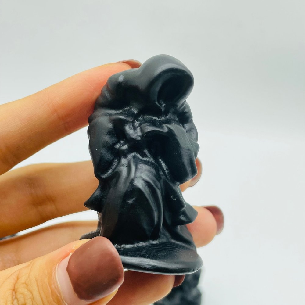 Black Obsidian Black Robe Wizard Carving Wholesale -Wholesale Crystals