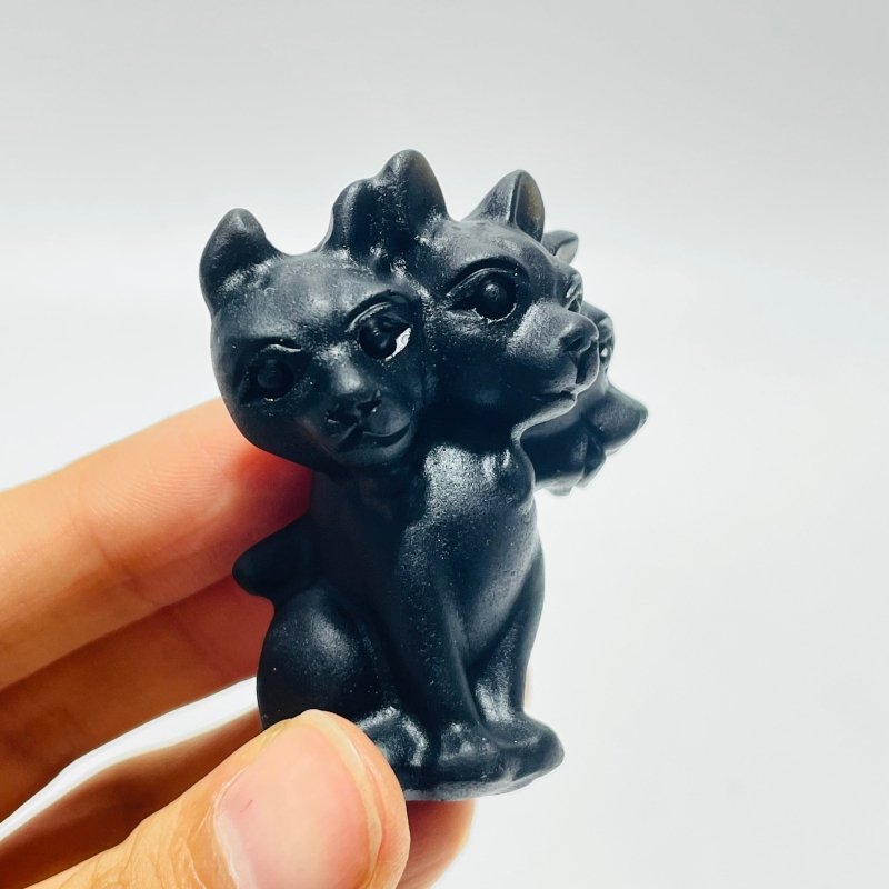 Black Obsidian Cerberus Carving Wholesale -Wholesale Crystals