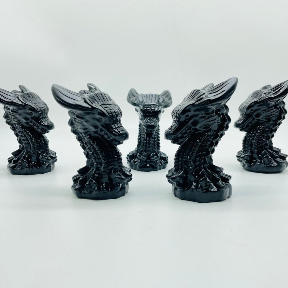 Black Obsidian Dragon Head Carving Wholesale -Wholesale Crystals