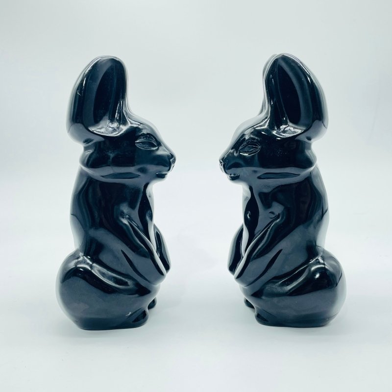 Black Obsidian Rabbit Carving Wholesale -Wholesale Crystals
