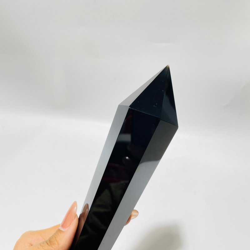 Black Obsidian Scepter Point Magic Wand Wholesale -Wholesale Crystals