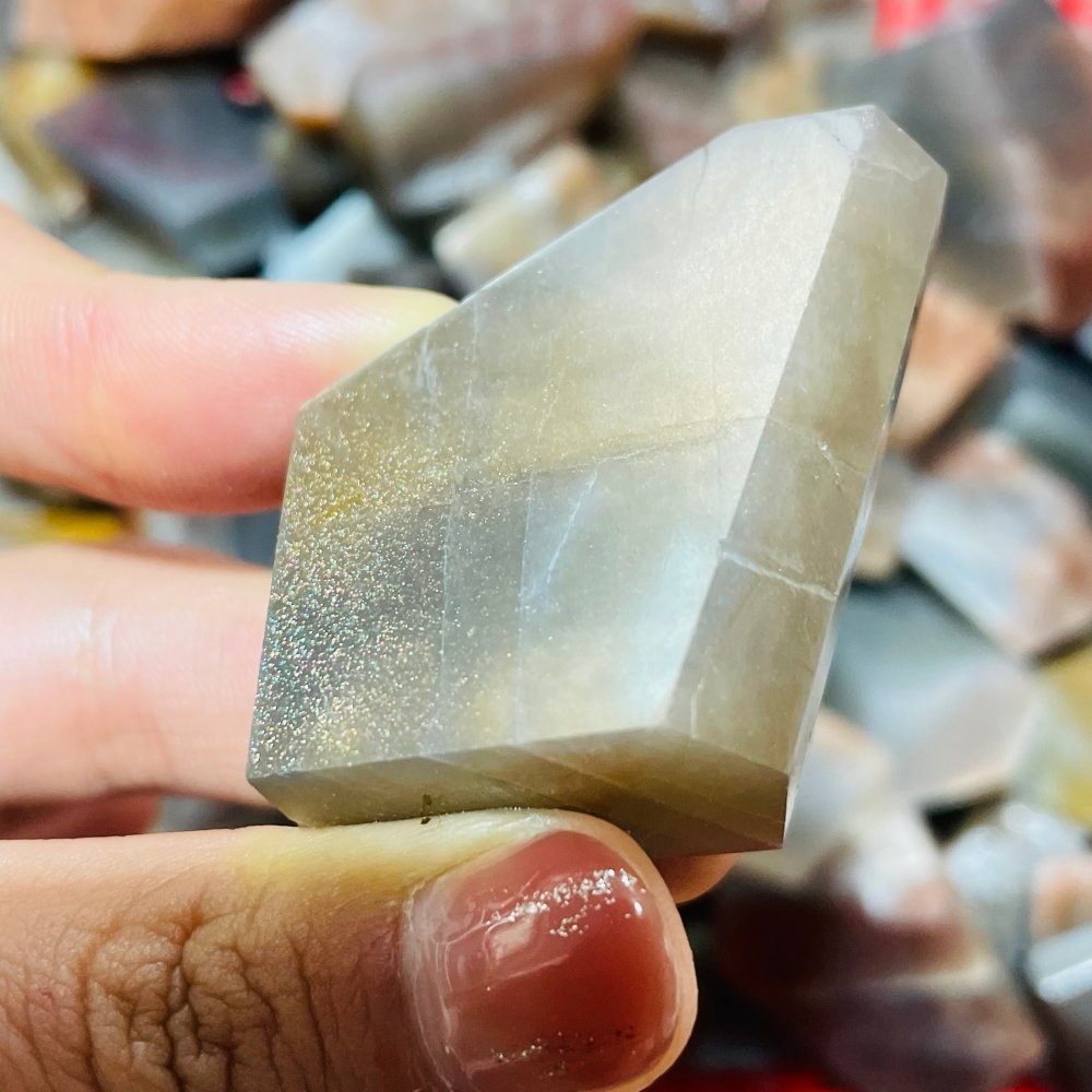 Black Rainbow Sun Stone with Hematite Free Form Wholesale -Wholesale Crystals