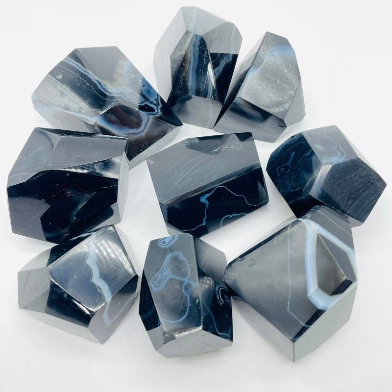 Black Stripe Agate Free Form Wholesale -Wholesale Crystals