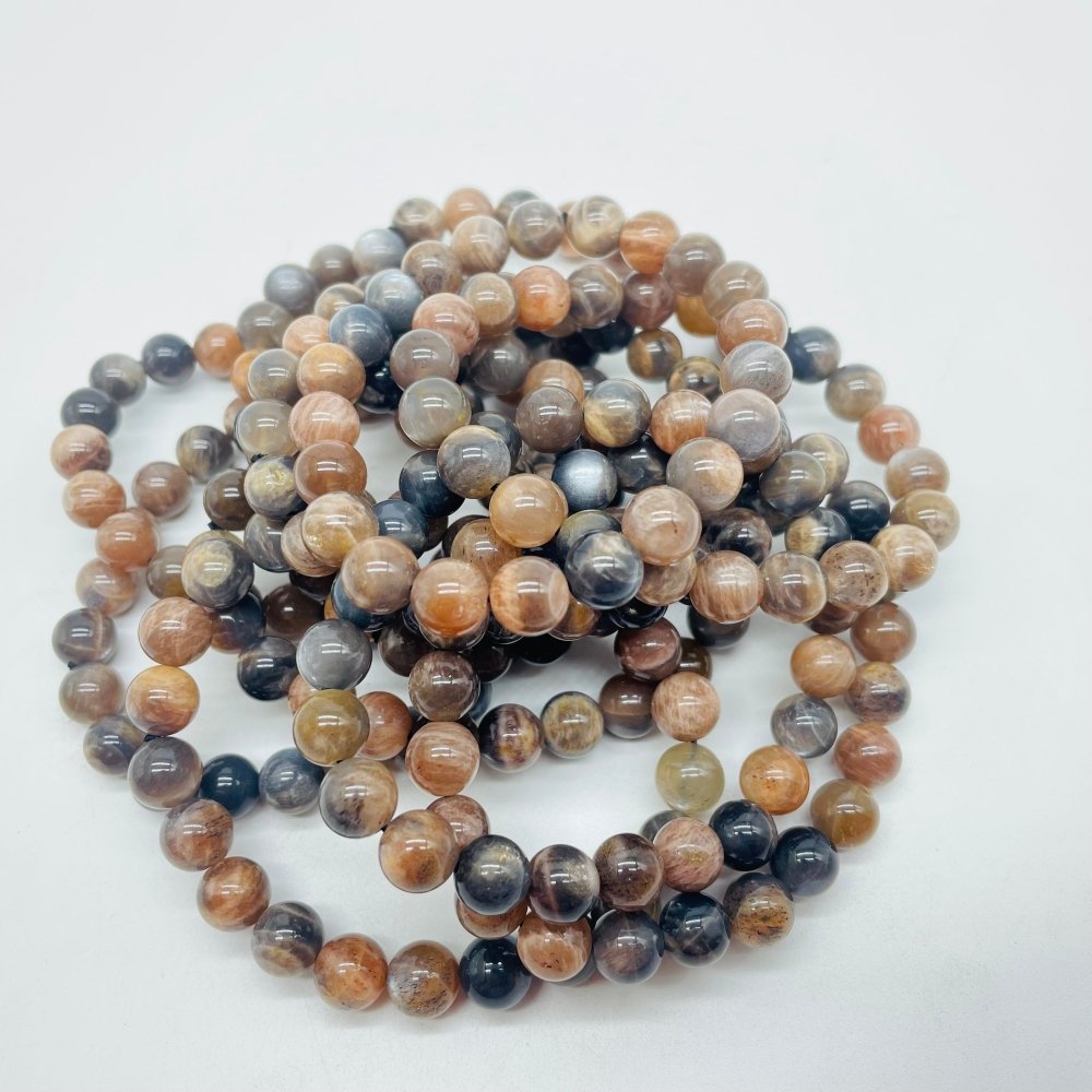 Black Sun Stone Bracelet Sunstone with Hematite Wholesale -Wholesale Crystals