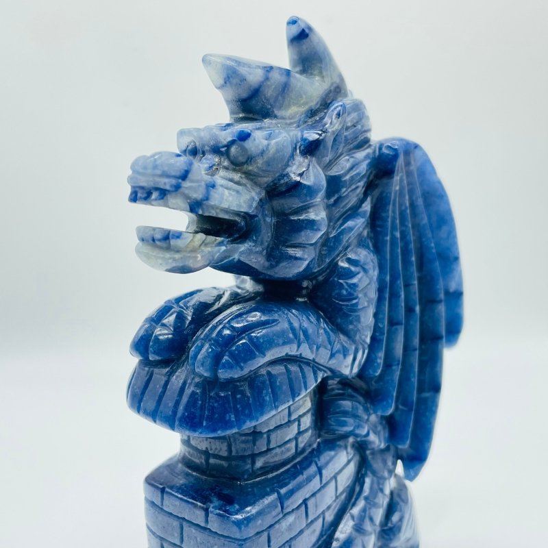 Blue Aventurine Flying Dragon Carving -Wholesale Crystals