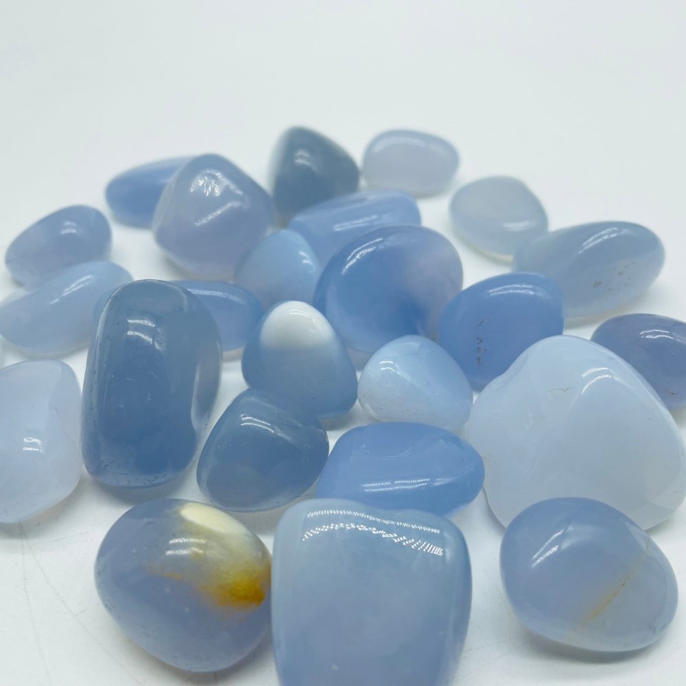 Blue Chalcedony Tumbled Wholesale -Wholesale Crystals