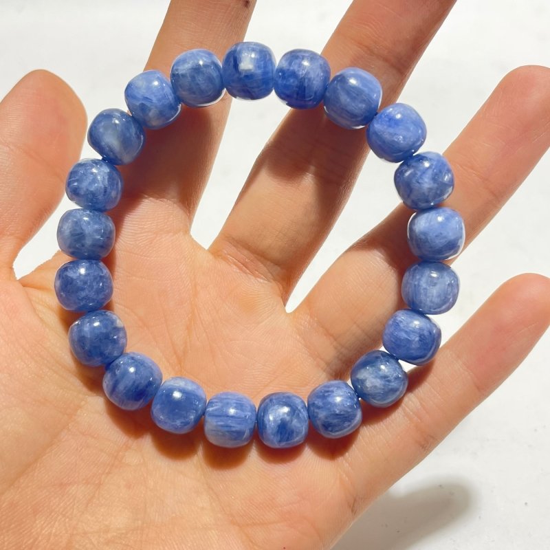 Blue Kyanite Apple Shape Beads Bracelet (HGUB16) -Wholesale Crystals