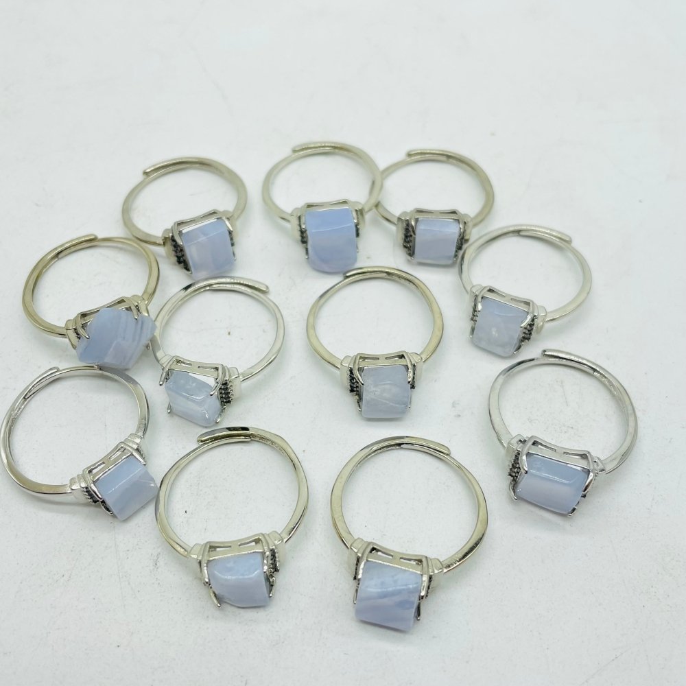 Blue Lace Agate Free Form Ring Wholesale -Wholesale Crystals