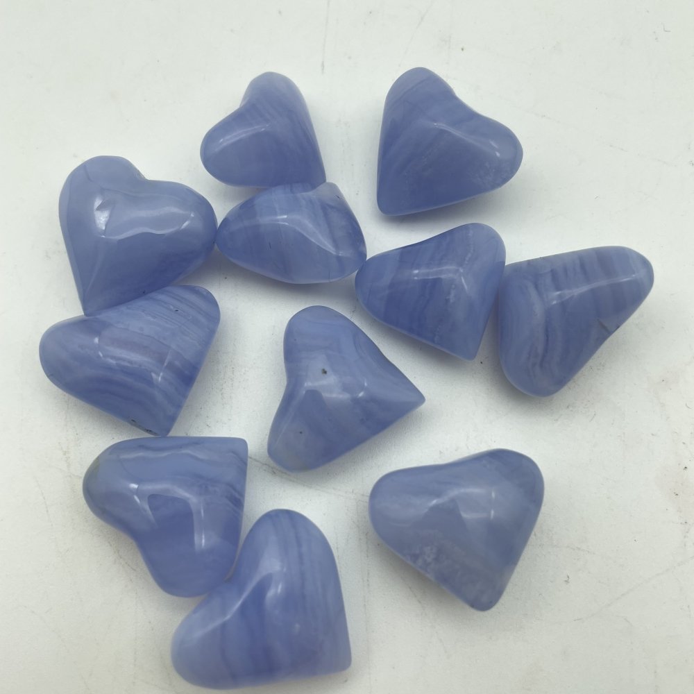 Blue Lace Agate Heart Wholesale -Wholesale Crystals