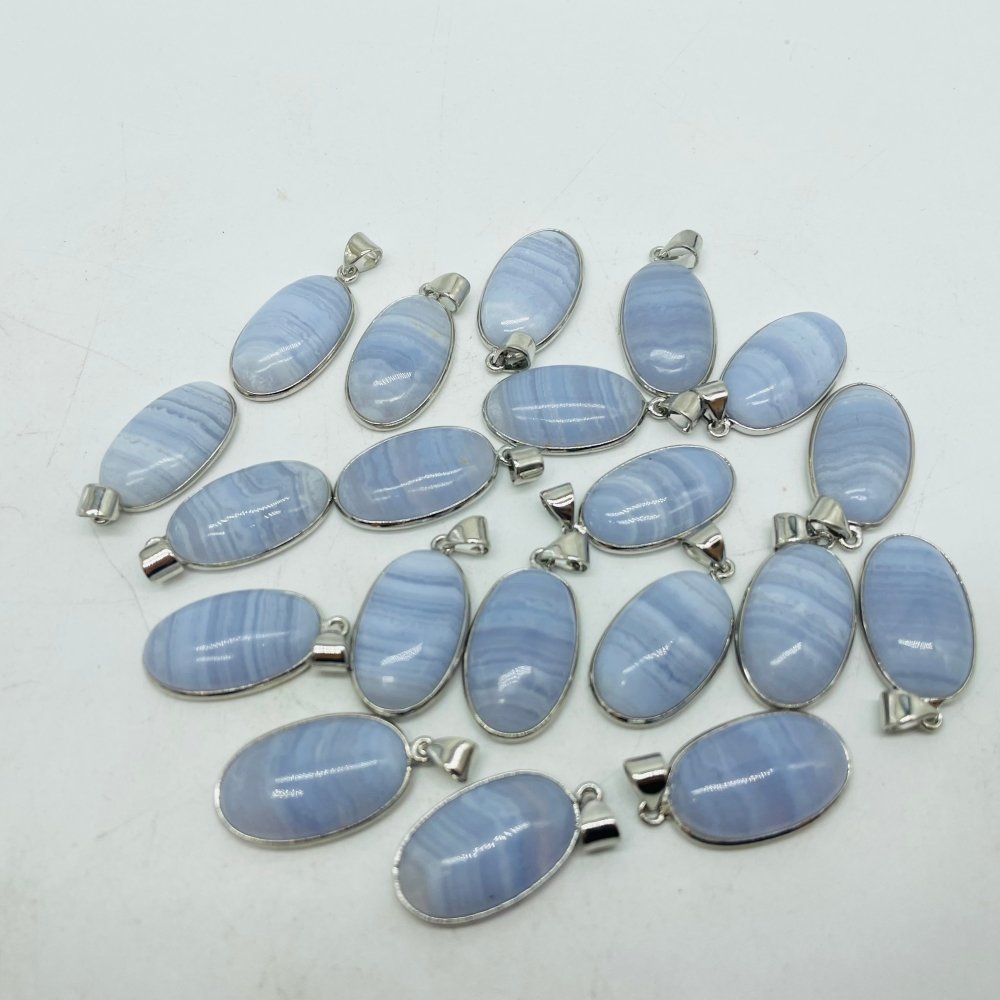 Blue Lace Agate Pendant Wholesale -Wholesale Crystals