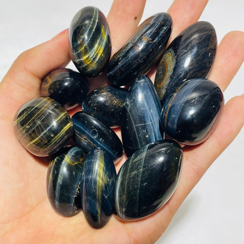 Blue Mixed Yellow Tiger Eye Tumbled Wholesale -Wholesale Crystals