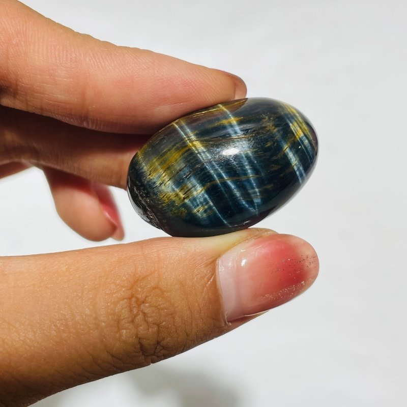 Blue Mixed Yellow Tiger Eye Tumbled Wholesale -Wholesale Crystals