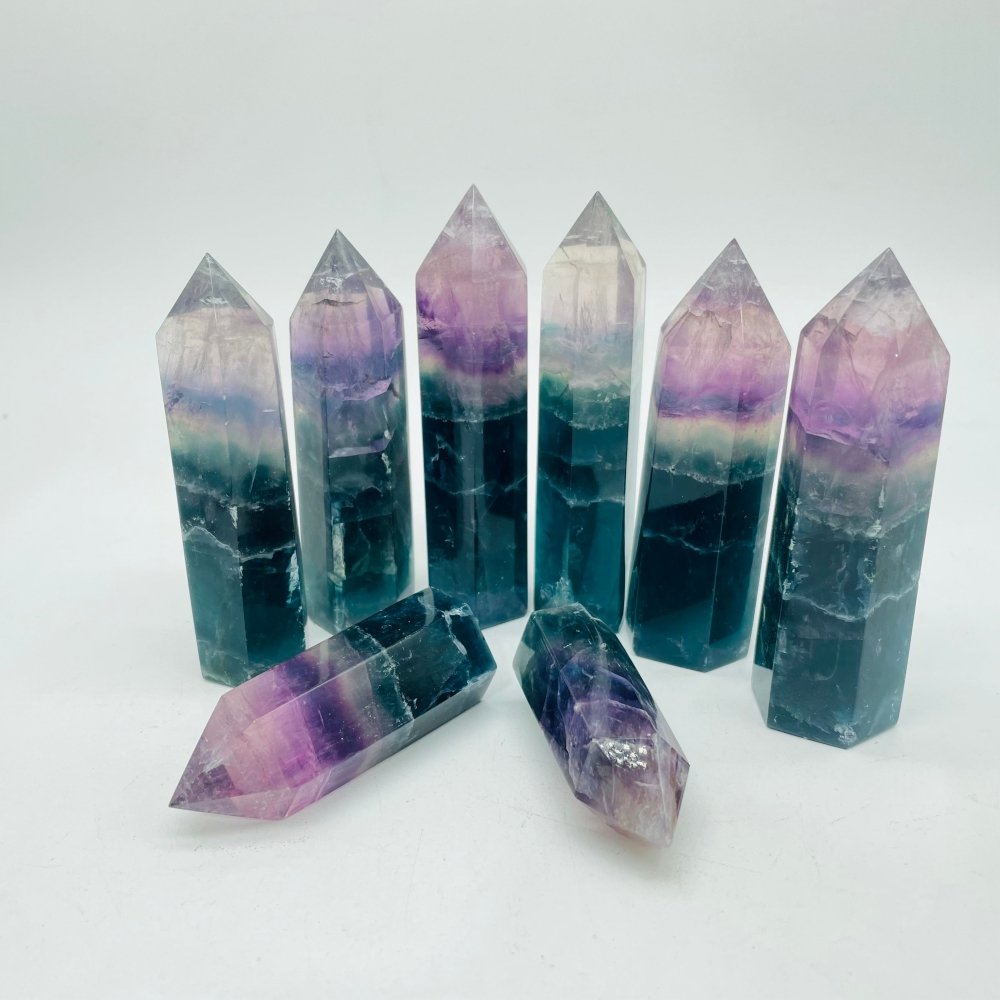 Blue Purple Fluorite Points Tower Wholesale -Wholesale Crystals