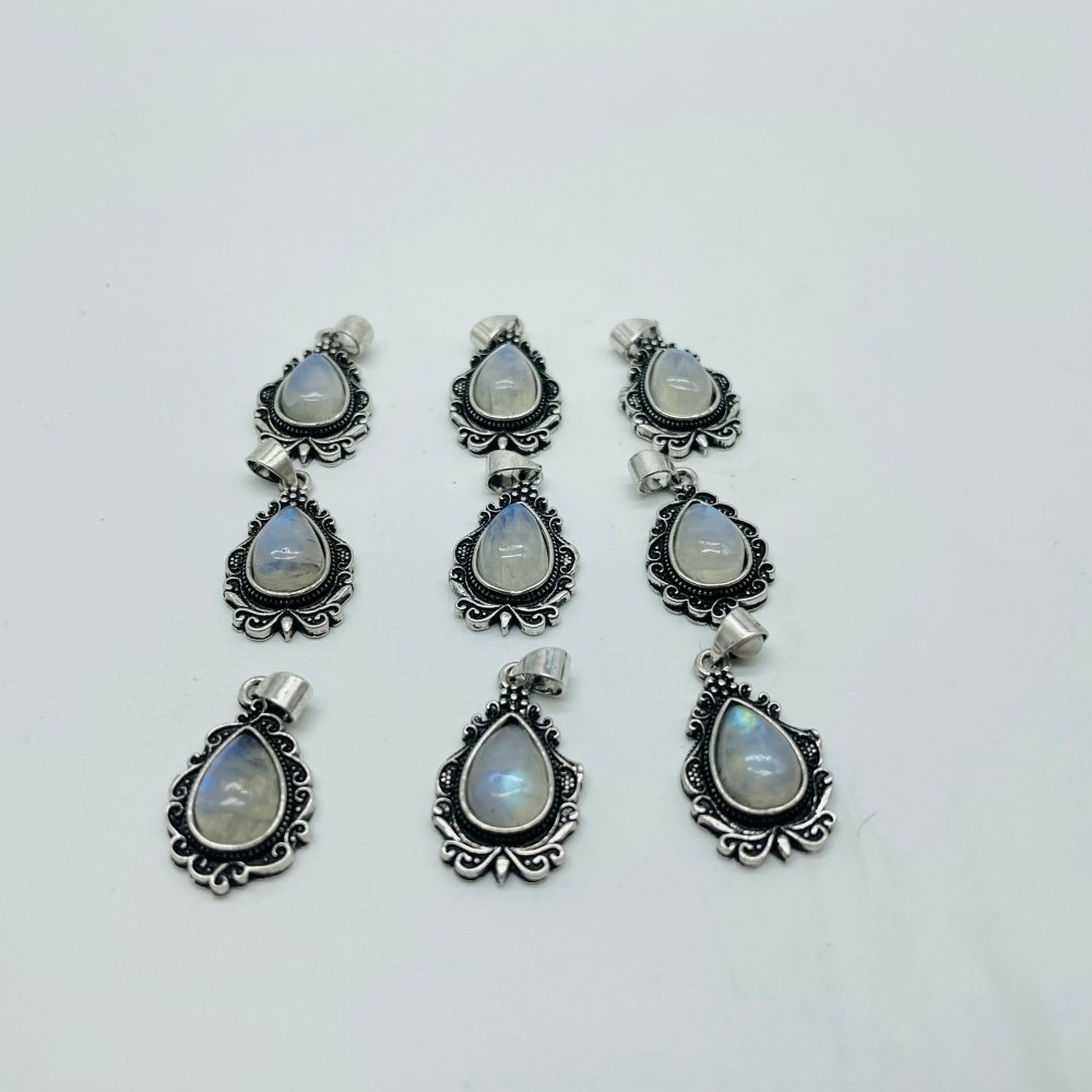 Blue Sri Lanka Moonstone Teardrop Shape Pendant Wholesale -Wholesale Crystals