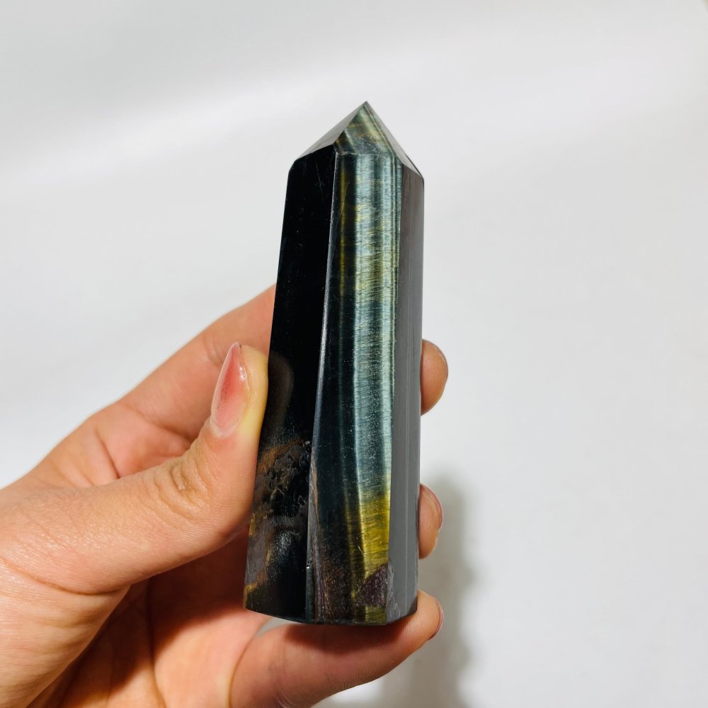 Blue Tiger Eye Points Wholesale -Wholesale Crystals