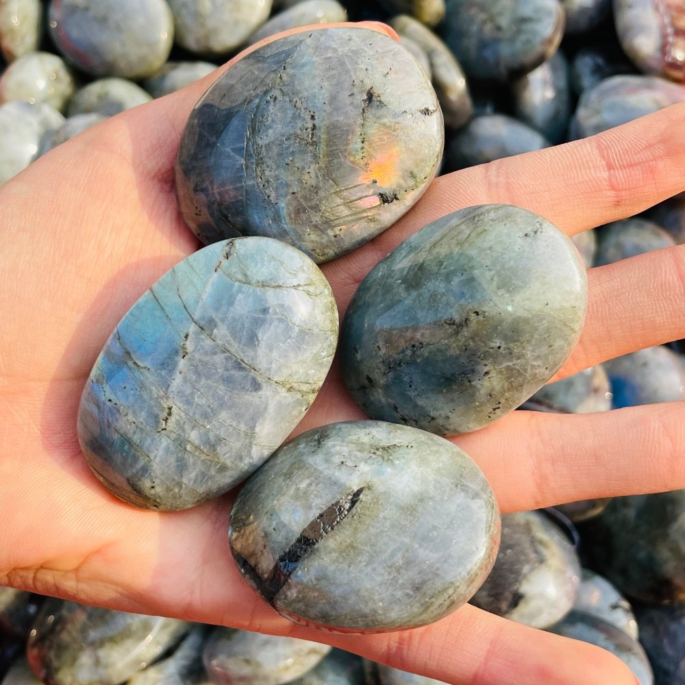 Blue&Yellow Labradorite Palm Wholesale -Wholesale Crystals