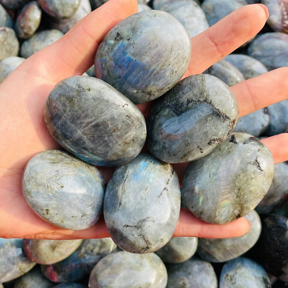 Blue&Yellow Labradorite Palm Wholesale -Wholesale Crystals