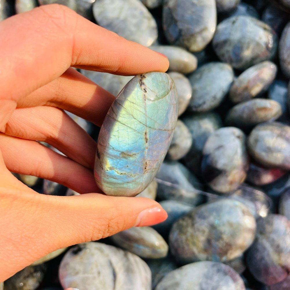 Blue&Yellow Labradorite Palm Wholesale -Wholesale Crystals