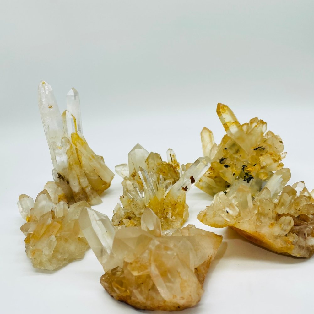 Brazil Orange Quartz Clear Quartz Raw Cluster Wholesale -Wholesale Crystals