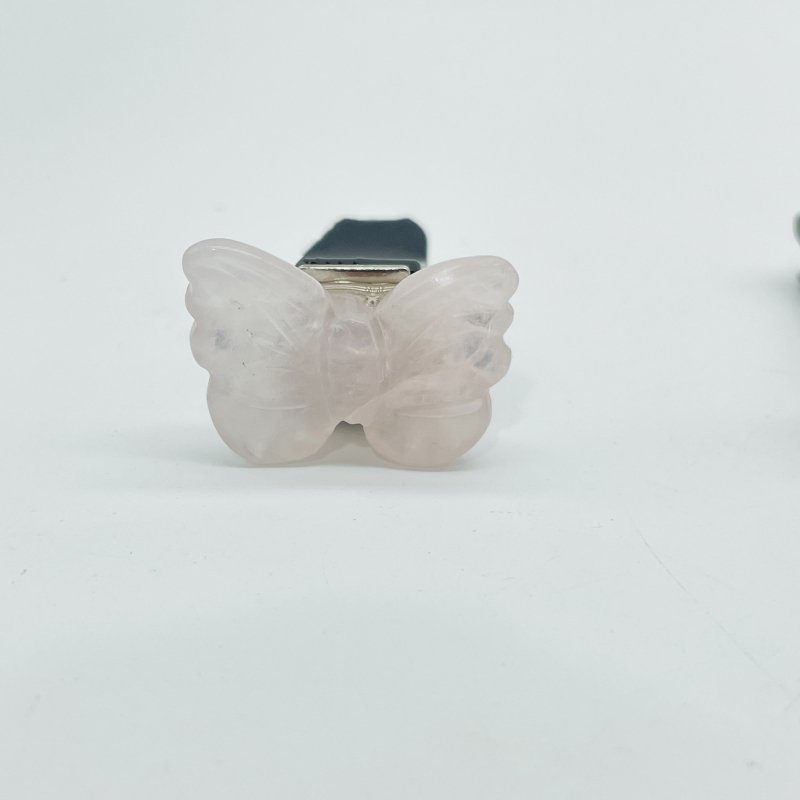 Butterfly Crystal Car Air Vent Clips Car Accessories Rose Quartz Red Jasper -Wholesale Crystals